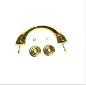China Europe Style Golden Plastic Outside Metal Coffin Handles H9009 wholesale