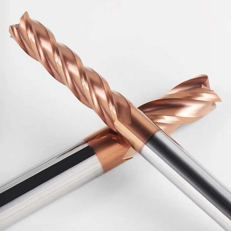 Tungsten Steel CNC End Mill Cutter Flat Milling Cutting Tool Nano coating