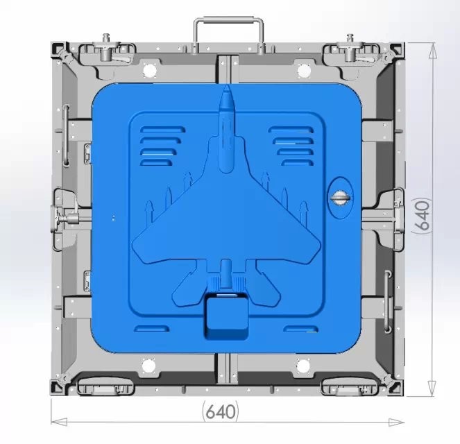 SMD3535 P10 RGB LED Display Module 1/4S , IP65 160x320mm P10 Module LED Anti UV