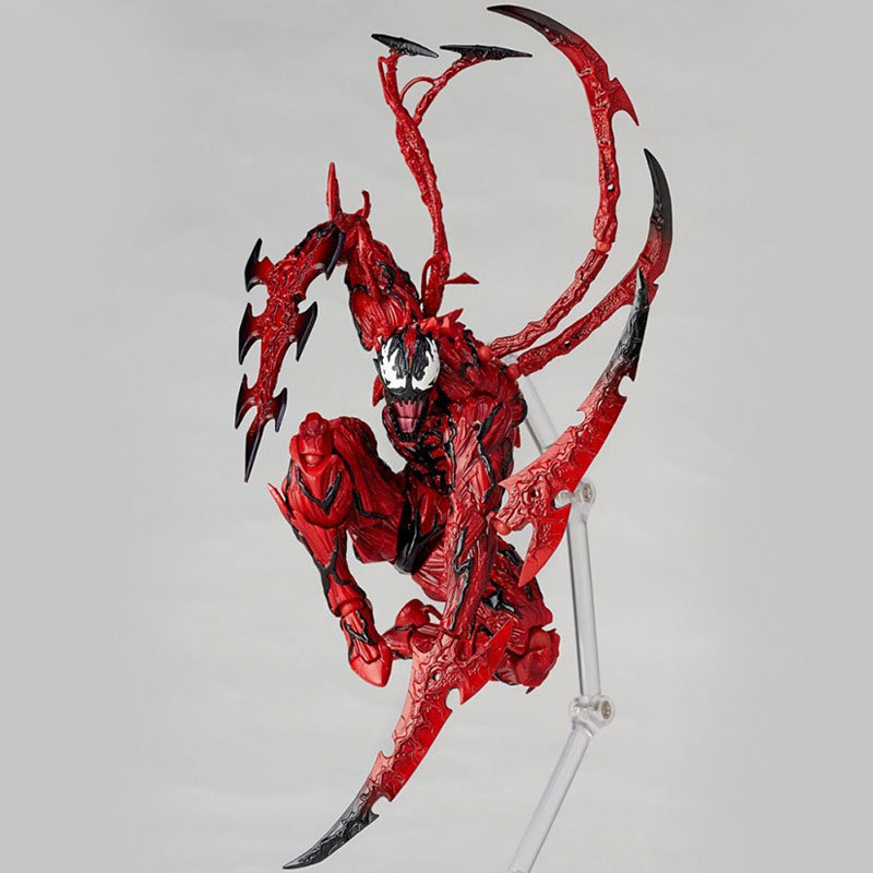 6 Inches Venom Joint Movable Figurine Model for Red Venom Slaughtering Spider Man