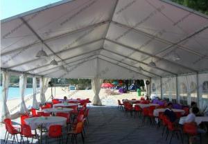 China Hard Pressed Circus Play Tent White PVC Cover Church Windows For Beach Party wholesale