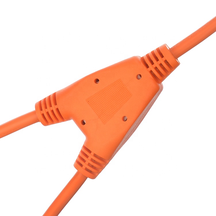 Italy 3pin Plug to 2*C13 Female Y Type Splitter Power Cord Grounding Non-Grounding Current/Voltage Rate 16A/250V