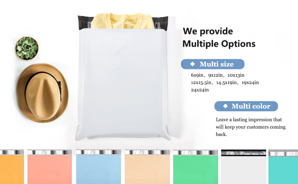 Metronic White Poly Mailers 9x12