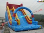 9M PVC Tarpaulin Commercial Inflatable Slide , Inflatable Bouncer Slides Games