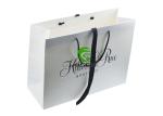 White Kraft Gift Paper Handle Shopping Bags With Your Logo Customized Size