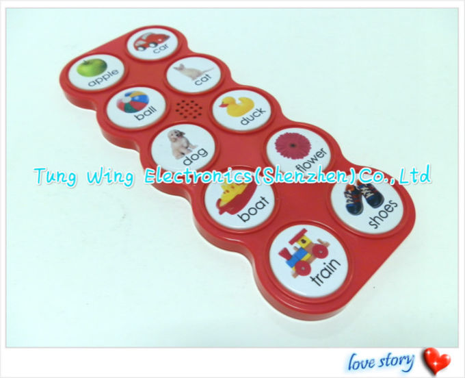 0.25-0.5w Push Button Recordable Sound Module For Indoor Kid's Eductational Learning