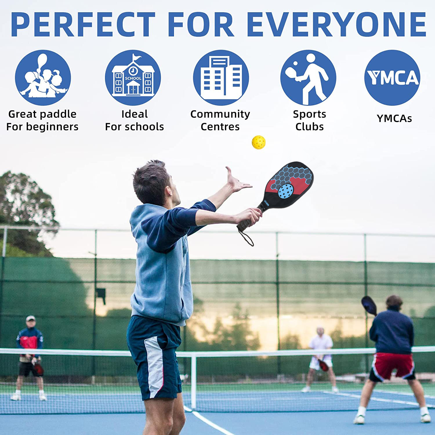YH Sports x40 Pickleball Balls Outdoor 26g For Pickleball Enthusiasts