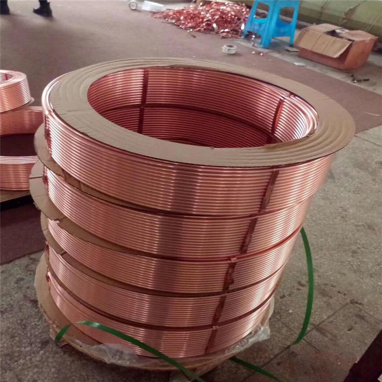 Refrigeration Level Wound Copper Tube LWC Pancake Coil with 0.25-2.00mm Thickness