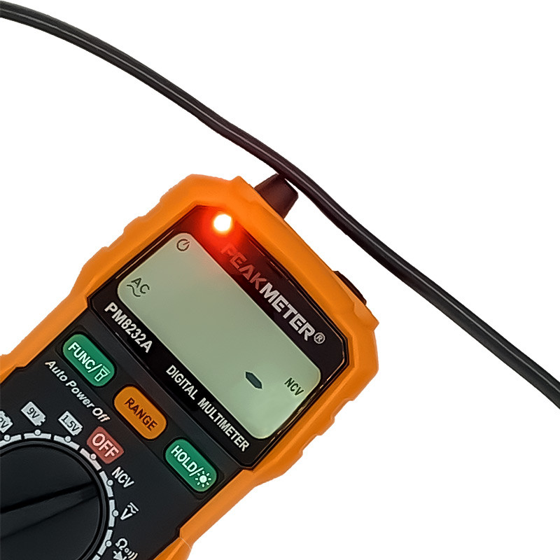 Portable Auto Range Digital Multimeter with NCV Detection Battery Measurement AC DC Voltmeter