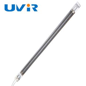 China Quartz Twin Tube Carbon Infrared Emitters 15x33mm Gold Coating wholesale