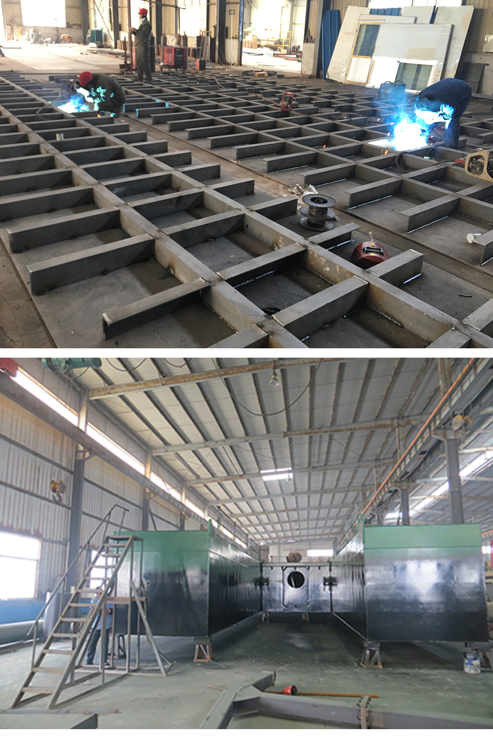 Dredger production workshop