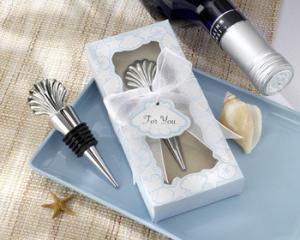 China Elegant Silver Shell Wine Stopper For Stylish Preservation wholesale