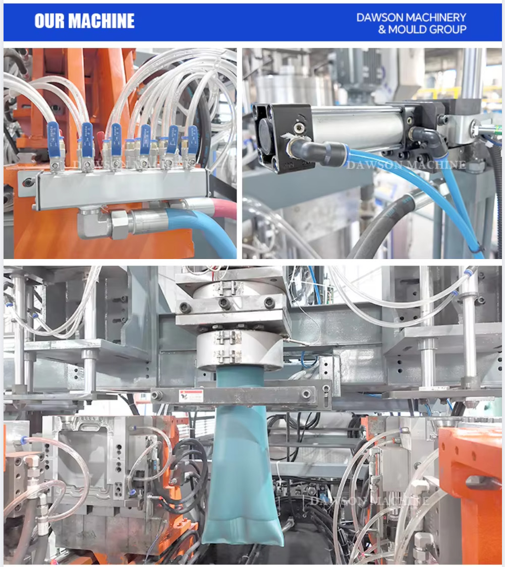 Double Station Double Die Head Plastic HDPE 5L 10L EURO ADBLUE Canister Blow Molding Machine