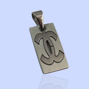 China 316L Stainless Steel Rectangle Square Shaped Necklace Pendant LPS0076 wholesale