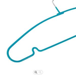 China 40.9cm Metal Cloth Hanger , Green Metal Shirt Hangers wholesale