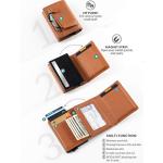 Minimalist Genuine Leather Rifid Credit Card Money Purse Bifold Card Holder
