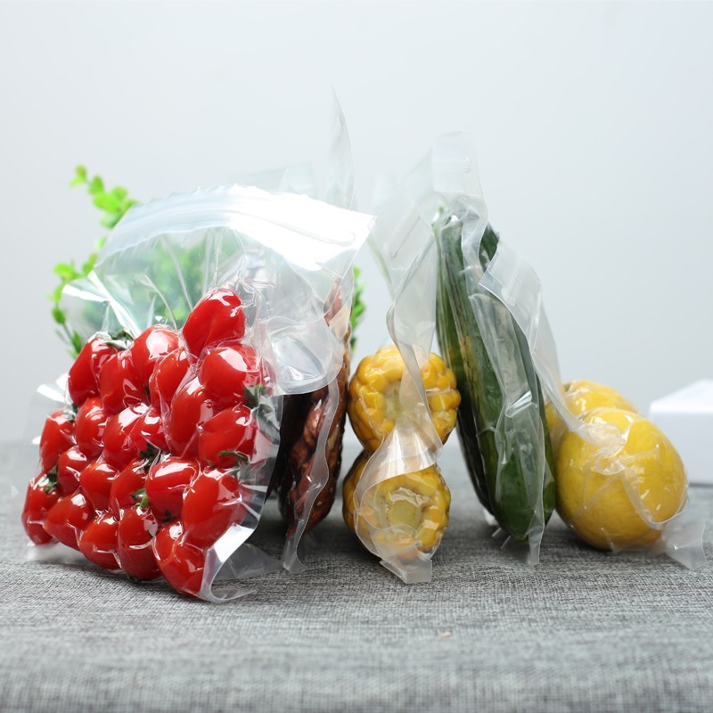 Processed Meat Sausages Plastic Vacuum Shrink Pack Bags PVDC High Barrier Transparent