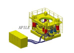 China 800mm Dia Hydraulic Casing Rotator For Secant Pile wholesale
