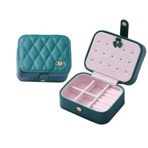 China Jewelry Box For Women Layer Travel Jewelry Organizer For Necklace Earring Rings PU Leather Jewelry Holder Case wholesale