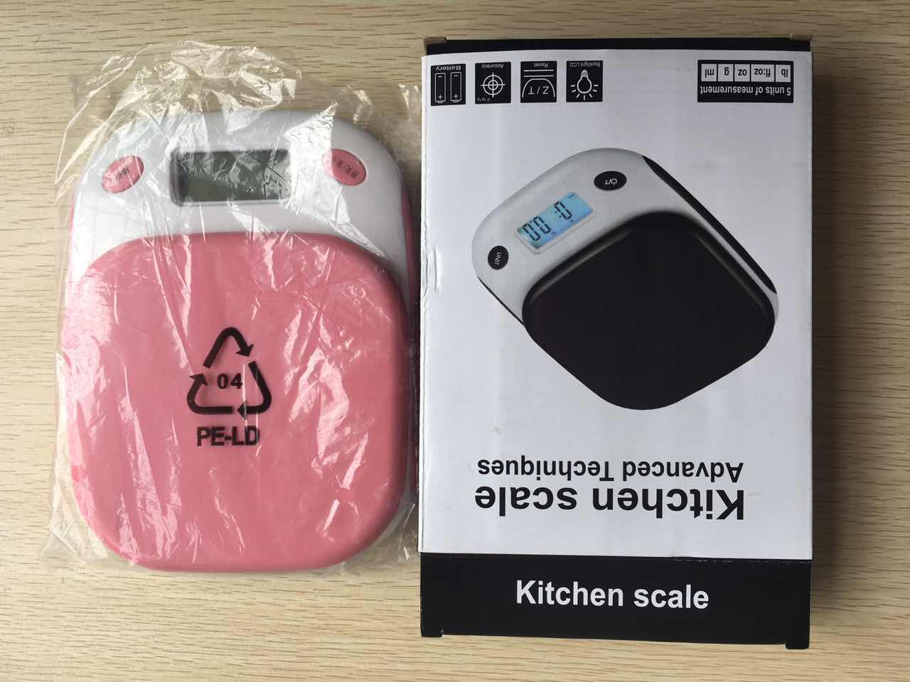 3kg/0.1g Mini Digital Kitchen Scale with Lid ABS Plastic Smart Battery Food Balancing Machine