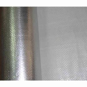China 97% Metallized Foil Faced Radiant Barrier For Roofing Insulation Foil Woven Fabric wholesale
