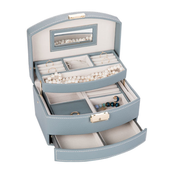 cheap best multifunction jewellery storage large clear jewelry box velvet box jewelry