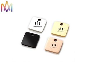 China OEM ODM 304SS Square Creative Tag Pendant For Unisex wholesale