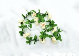 China Christmas 1.8m Light Pink White Simulated Rattan Branches wholesale