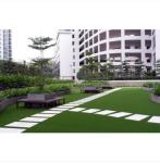 Natural Looking Garden Artificial Grass With SBR Latex Coating