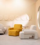 Corduroy Fabric Leisure Chair