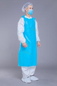 China Oil Proof 25gsm CPE Disposable Protective Gowns wholesale