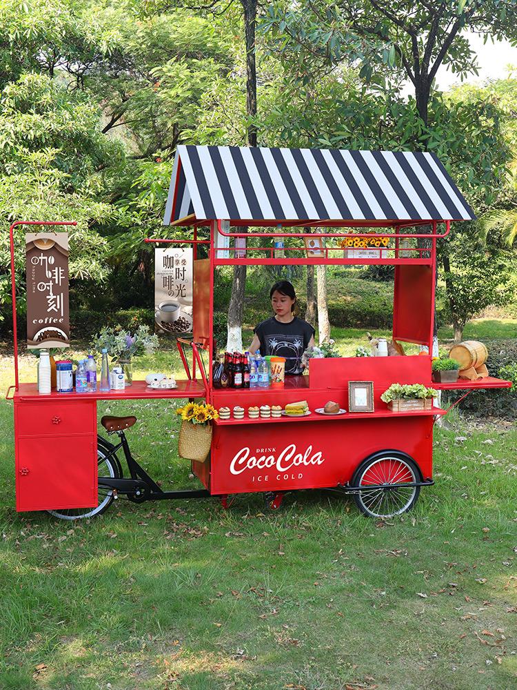 Multi-function Coffee Carts Food Trailer Mobile Food Cart Ice Cream Mini Food Truck