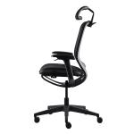 Auto Fitting Headrest Ergonomic Mesh Task Chair 350mm Nylon Base
