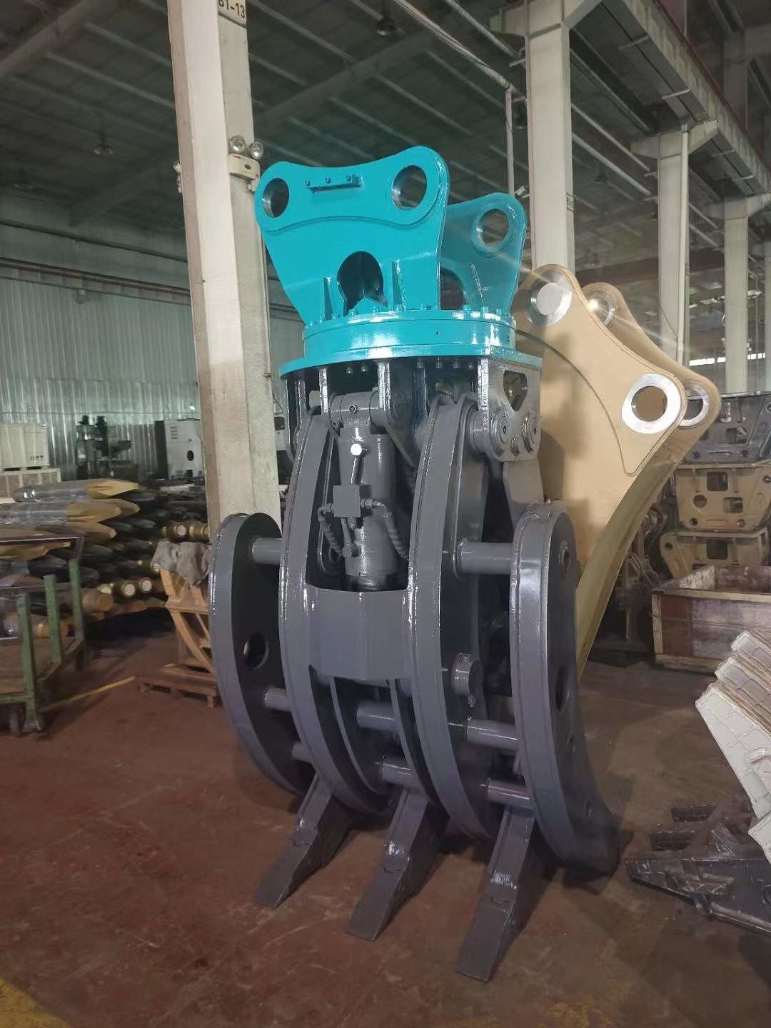 Wood Rotating Hydraulic Log Grapple For 4 Ton 6 Ton Excavator