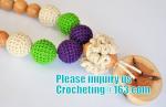 Necklace with amigurumi toy, Nursing necklace,Breastfeeding necklace, crochet