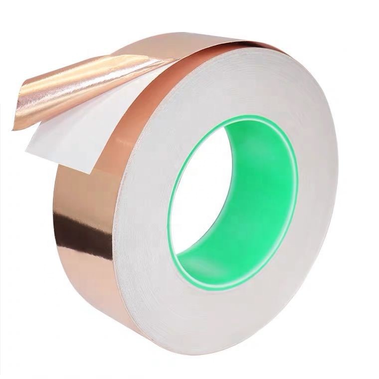 Single/Double Conductive Copper Foil Tape with C1100 Grade Shielding Performance and Adhesive