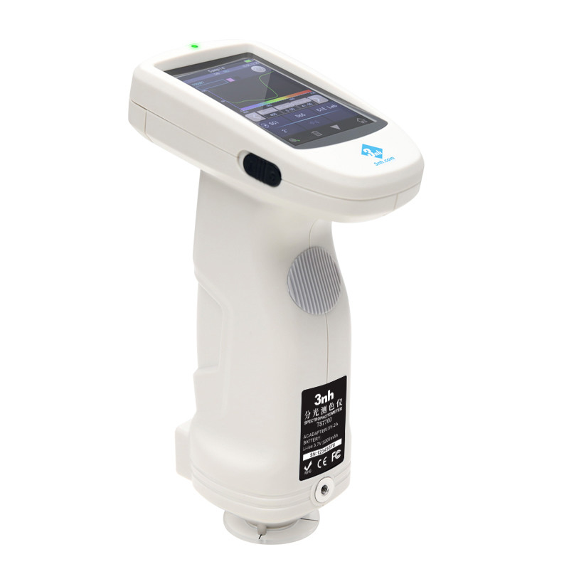D/8 Handheld Spectrophotometer 3nh TS7700 Pantone Colorimeter With Car Paint Mixing Software