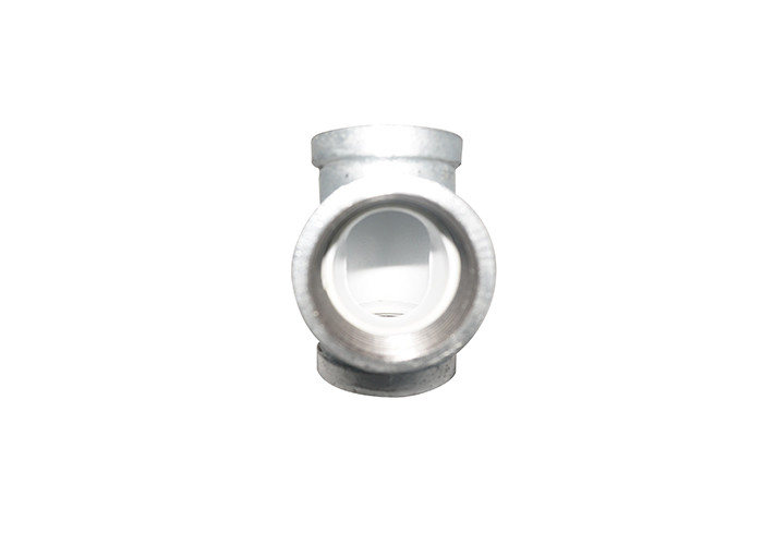 Durable Plastic Lined Pipe Fittings , Hot Galvanized Tee Fittings Eco Friendly