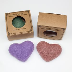 China Violet Purple Red Konjac Facial Cleansing Sponge Reduces Skin Blemishes wholesale