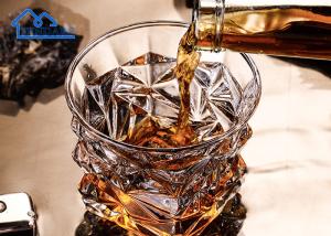 China Customized Lead Free Crystal Liquor Glasses Clear For Drinking Creative Whiskey Glass Cup wholesale