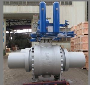 China API 6D Trunnion Ball Valves, Gas Over Oil Actuated wholesale