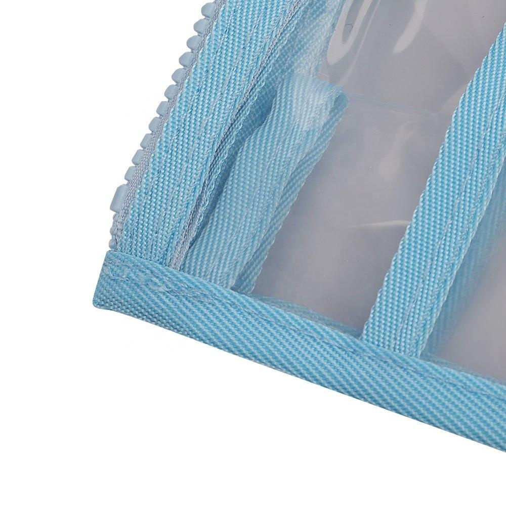Biodegradable Pvc Zipper Pouch , Transparent Cosmetic Bag Easy Cleaning