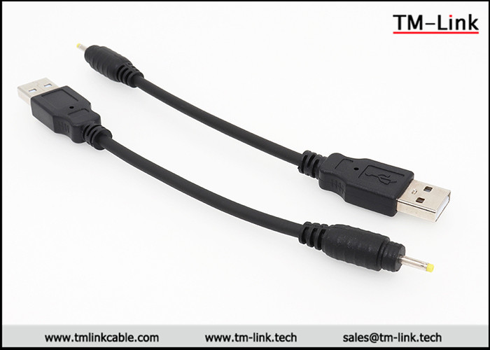 23507 DC male to USB Type-A silicone wire with TPE Jacket custom chargeing cable for headlight