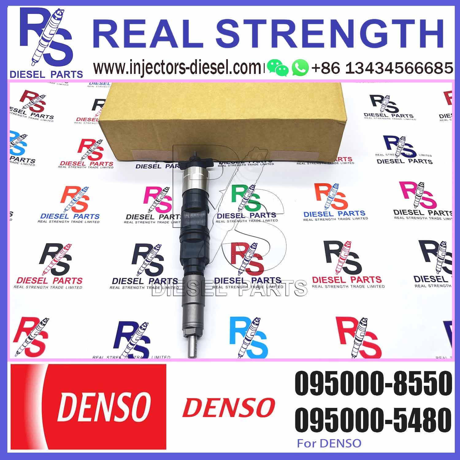 Hot sale common rail diesel injector 095000-8550 or fuel injector 095000-8550 for engine 6090T