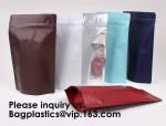Foil bags, Semi-Clear Window Hang-Hole Stand-Up K Pouch, Aluminum Packaging Bags