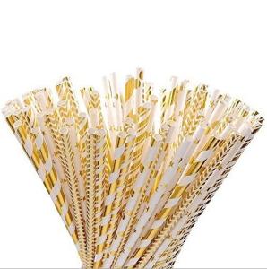 China Party Festival Graduation Paper Straws Attractive Juices Paper Cocktail Straws wholesale
