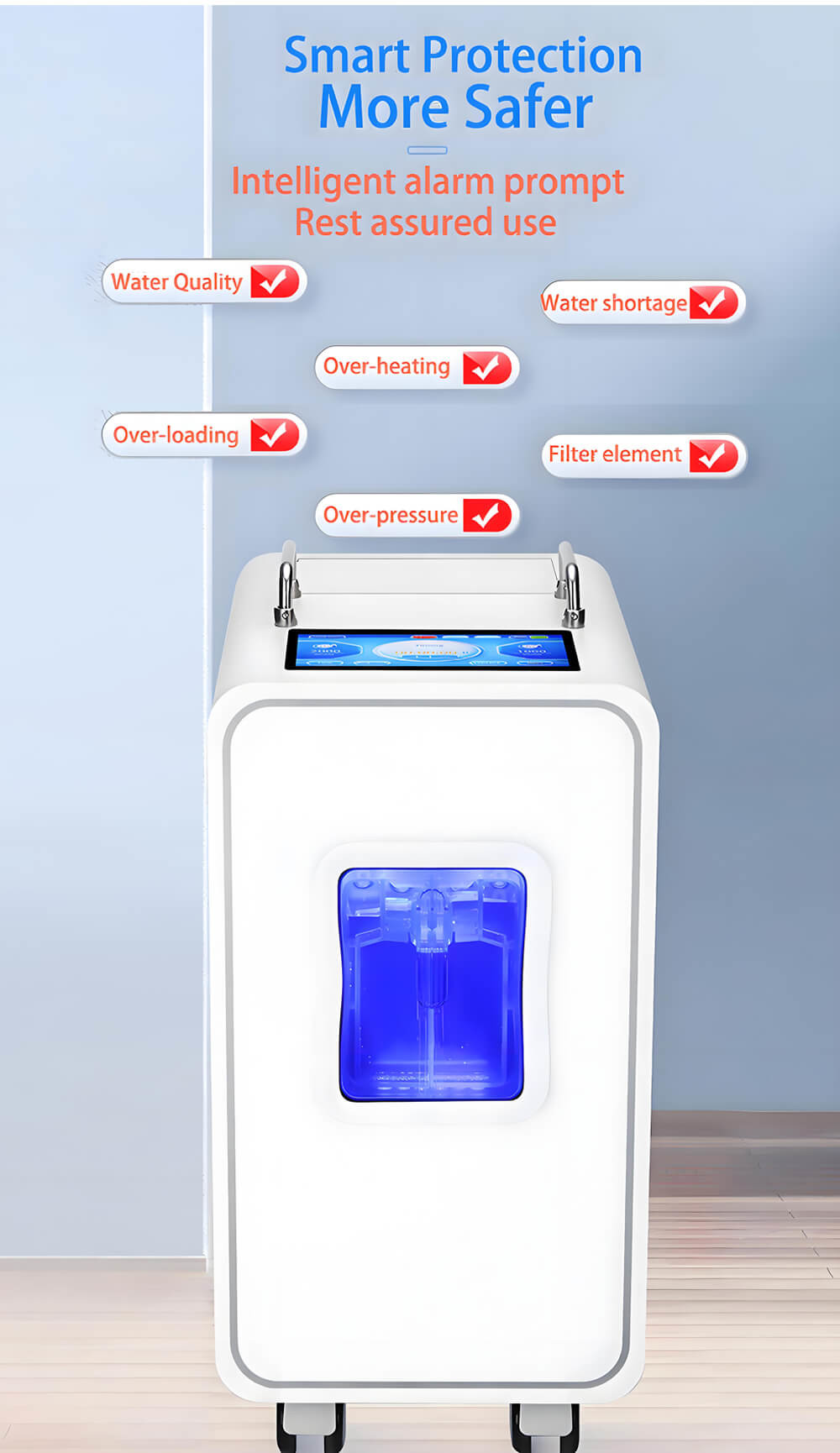 Factory 3000ml 3600ml 4200ml Hydrogen Gas Inhaler Generator H2 Inhalation Machine Weizi