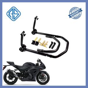 China Black Motorcycle Frame Stand PVC Motorbike Front Wheel Stand wholesale