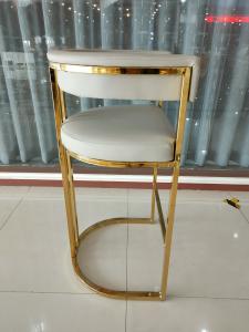 China Strong Bearing Capacity 51cm 78cm Wrought Iron Bar Chair wholesale