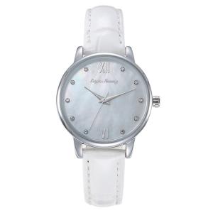 China Leather Strap 32mm Dial Alloy Quartz Watch Pearl Shell Dial 3ATM Water Resistant wholesale
